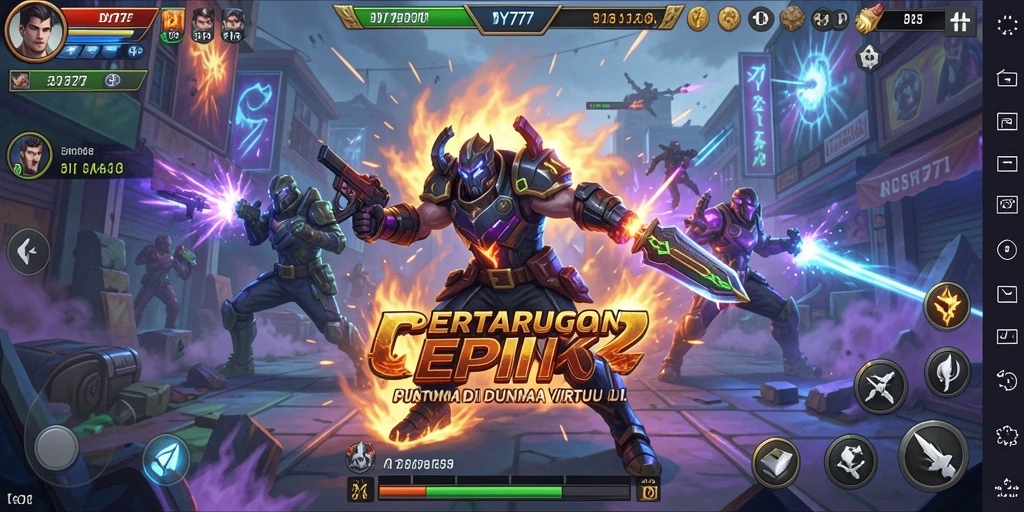 Tampilan gameplay Fighting yang mendebarkan dan penuh aksi.