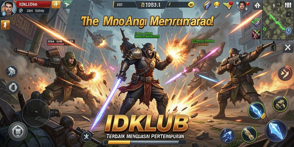 Tampilan menarik dari gameplay strategi di IDKLUB.