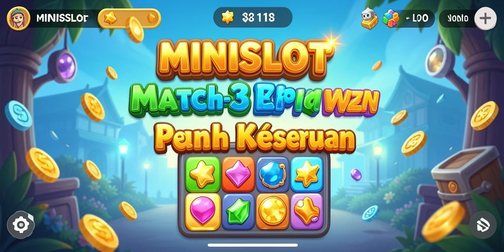 Tampilan menarik dari gameplay seru MINISLOT Match-3.