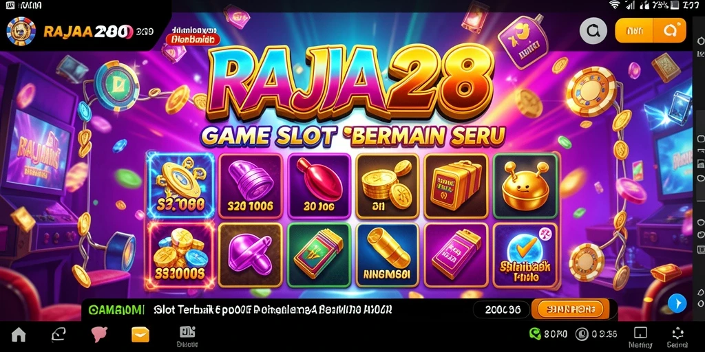 Tampilan gameplay Slot RAJA288 yang mengasyikkan.